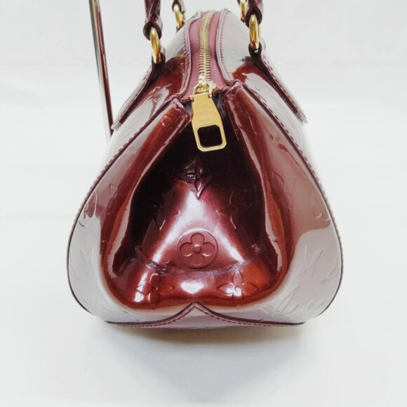 LOUIS VUITTON Rouge Fauviste Monogram Vernis Sherwood PM Bag - Picture 3 of 8